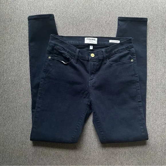 FRAME DENIM Le Skinny de Jeanne Dark Wash Jeans Size 28 - Picture 2 of 7
